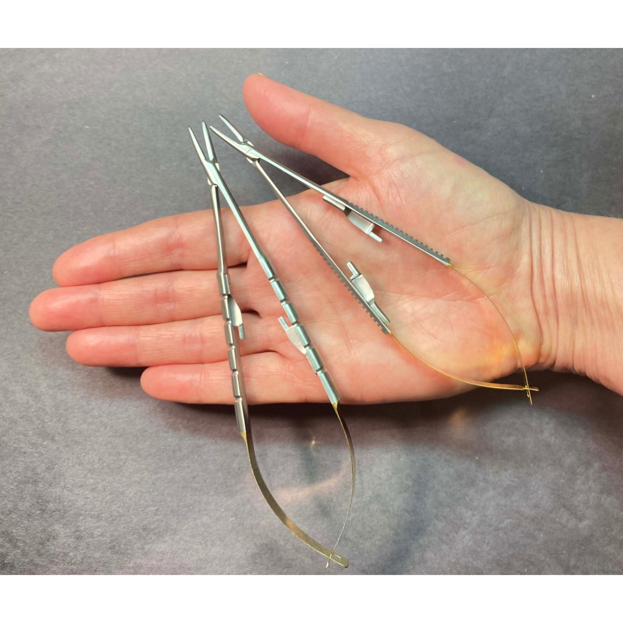 CastroV Micro Needle Holder | Micro Dental Needle Holder Straight Beak