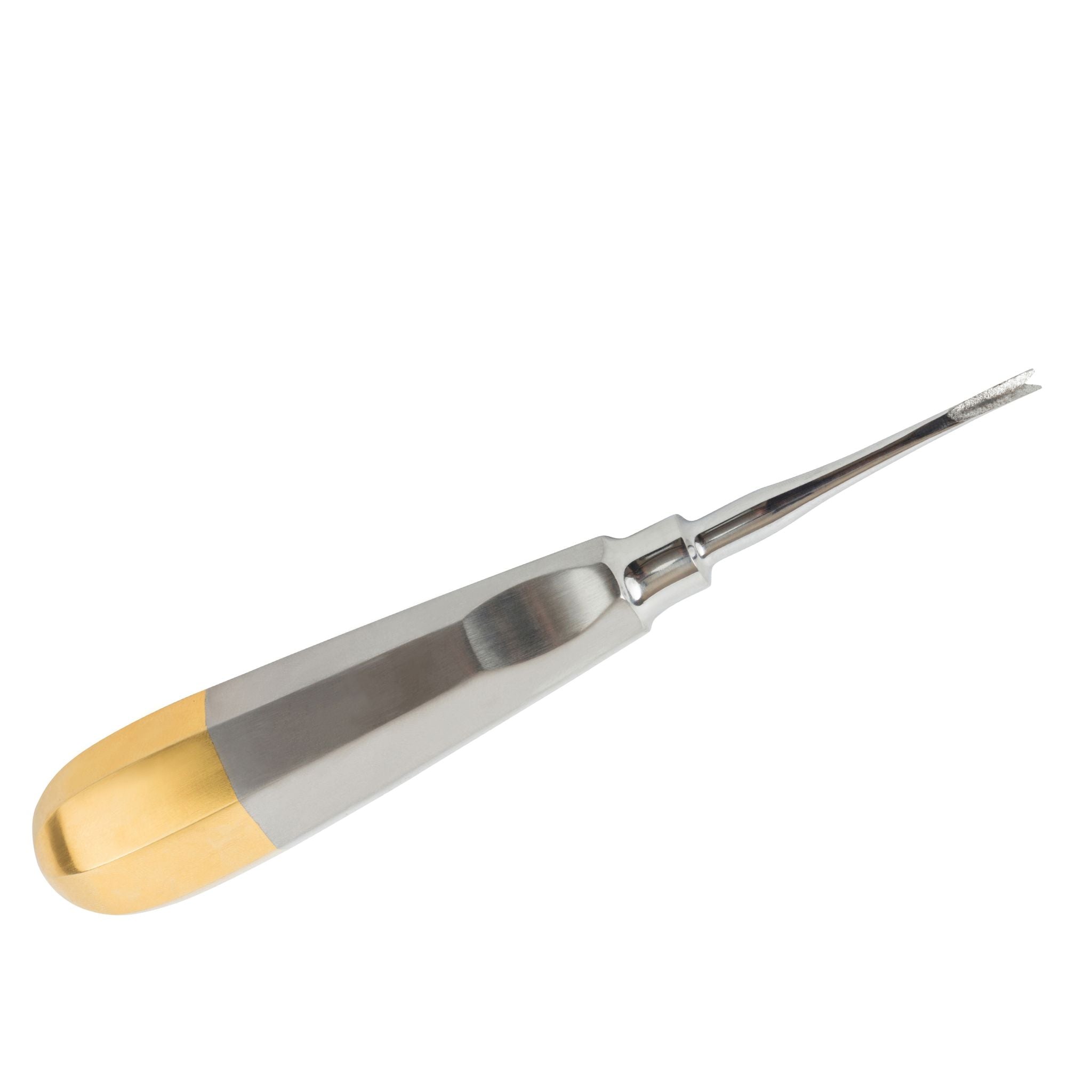 Xpanders double-pronged dental elevator for tooth extraction